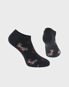 WALK SOSETE DE DAMA SCURTE DIN BUMBAC CU DESIGN