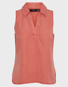 VERO MODA VMHARPER SL COLLAR SHORT TENCEL TOP GA