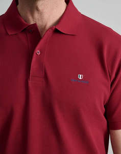 NAVY&GREEN BLUZA POLO MONOCROMA, CUSTOM FIT