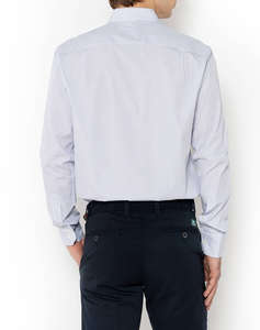 THE BOSTONIANS CAMASA ACORN CUSTOM FIT Stripe POPLIN Semi-rex Custom FIT
