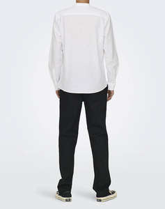 ONLY&SONS ONSCAIDEN LIFE LS SOLID LINEN MAO NOOS