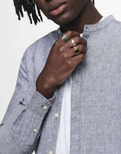 ONLY&SONS ONSCAIDEN LIFE LS SOLID LINEN MAO NOOS