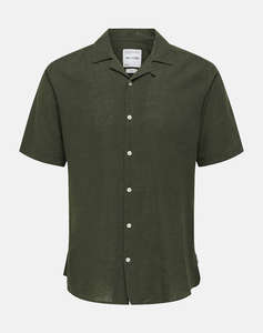ONLY&SONS ONSCAIDEN LIFE SS SOLID RESORT LINENNOOS