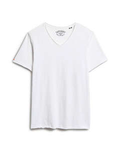 SUPERDRY D3 STUD RAW EDGE SLUB V T SHIRT BLUZA DE BARBATI