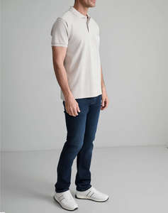 NAVY&GREEN BLUZA POLO MONOCROMA, CUSTOM FIT