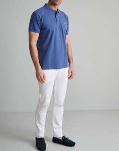 NAVY&GREEN BLUZA POLO MONOCROMA, CUSTOM FIT
