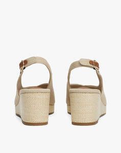 TOMMY HILFIGER FLAG MID WEDGE ESPAD SLINGBACK