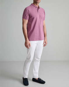 NAVY&GREEN BLUZA POLO MONOCROMA, CUSTOM FIT