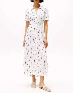 TOMMY HILFIGER FLUID VIS BOAT S/S SHIRT DRESS