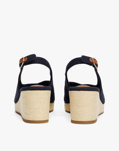 TOMMY HILFIGER FLAG MID WEDGE ESPAD SLINGBACK