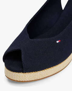 TOMMY HILFIGER FLAG MID WEDGE ESPAD SLINGBACK