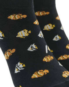 WALK SOSETE DE DAMA SCURTE DIN BAMBUS CU DESIGN