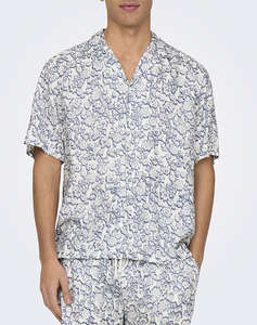 ONLY&SONS ONSDASH LIFE REG AOP SS RESORT SHIRT