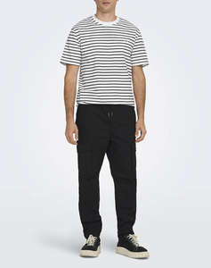 ONLY&SONS ONSHENRY REG STRIPE SS TEE NOOS