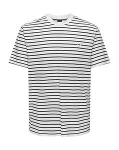 ONLY&SONS ONSHENRY REG STRIPE SS TEE NOOS