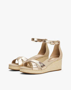 TOMMY HILFIGER FLAG METALLIC MID WEDGE ESPAD