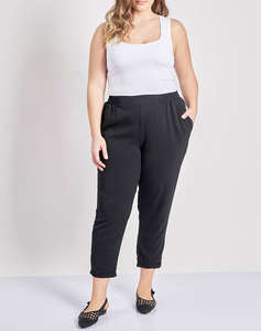 PARABITA Pantaloni washed cu rever