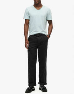 SUPERDRY D3 STUD RAW EDGE SLUB V T SHIRT BLUZA DE BARBATI