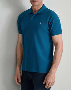 NAVY&GREEN BLUZA POLO MONOCROMA, CUSTOM FIT