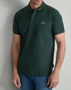 NAVY&GREEN BLUZA POLO MONOCROMA, CUSTOM FIT