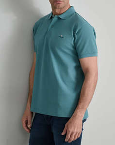 NAVY&GREEN BLUZA POLO MONOCROMA, CUSTOM FIT
