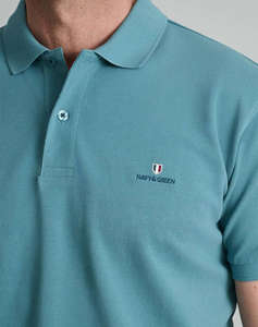NAVY&GREEN BLUZA POLO MONOCROMA, CUSTOM FIT