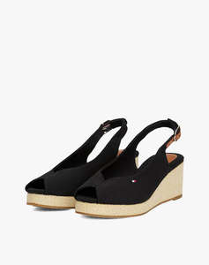 TOMMY HILFIGER FLAG MID WEDGE ESPAD SLINGBACK