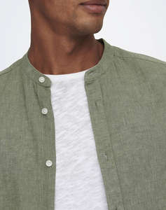 ONLY&SONS ONSCAIDEN LIFE LS SOLID LINEN MAO NOOS