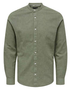 ONLY&SONS ONSCAIDEN LIFE LS SOLID LINEN MAO NOOS