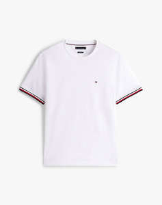 TOMMY HILFIGER GLOBAL STRIPE CUFF TEE