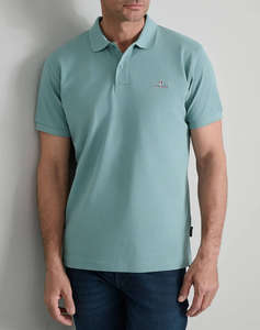 NAVY&GREEN BLUZA POLO MONOCROMA, CUSTOM FIT