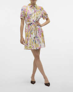 VERO MODA VMDICTHE 2/4 SHORT VOLUME DRESS WVN GA