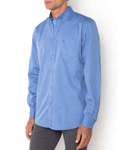 THE BOSTONIANS CAMASA FIL A FIL REGULAR FIT Plain FIL A FIL Button-down Regular Fit