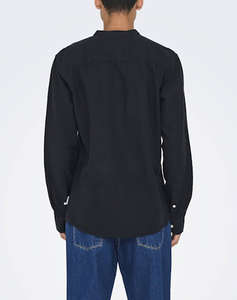 ONLY&SONS ONSCAIDEN LIFE LS SOLID LINEN MAO NOOS