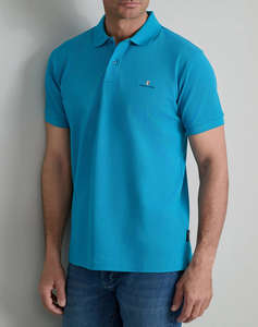NAVY&GREEN BLUZA POLO MONOCROMA, CUSTOM FIT