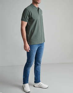 NAVY&GREEN BLUZA POLO MONOCROMA, CUSTOM FIT