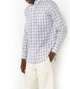 THE BOSTONIANS CAMASA MAVERICK REGULAR FIT MedCheck SLUB Button-down Regular fit
