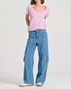 FUNKY BUDHA Bluza de dama Maneca Scurta Basic