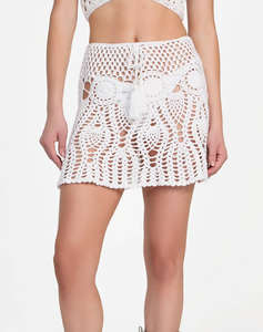 GUESS CROCHET SKIRT - ACRYLIC CROCHET YARN FUSTA W