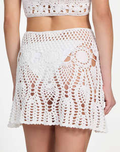 GUESS CROCHET SKIRT - ACRYLIC CROCHET YARN FUSTA W