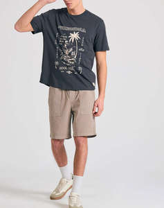 FUNKY BUDHA Bluza de barbati Maneca Scurta Cu imprimeu
