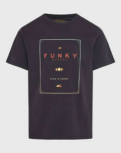 FUNKY BUDHA Bluza de barbati Maneca Scurta Cu imprimeu