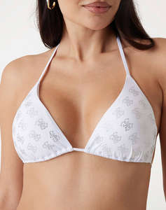 GUESS 4G RHINESTONE TRIANG - STRONGLY MICROFIBER 155 COSTUM DE BAIE W