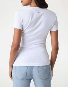 GUESS SS CN FLOWER TRIANGLE TEE BLUZA DE DAMA