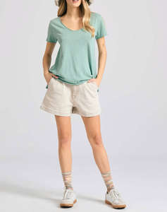 FUNKY BUDHA Bluza de dama Maneca Scurta Basic
