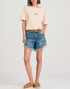 FUNKY BUDHA Bluza de dama Maneca Scurta Cu imprimeu
