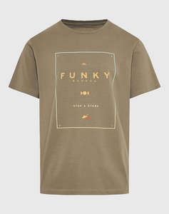FUNKY BUDHA Bluza de barbati Maneca Scurta Cu imprimeu