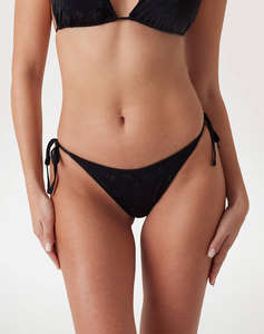GUESS 4G RHINESTONE STRING - STRONGLY MICROFIBER 155 COSTUM DE BAIE W