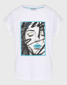 FUNKY BUDHA Bluza de dama Maneca Scurta Cu imprimeu