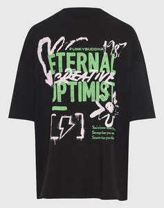 FUNKY BUDHA Bluza de dama Maneca Scurta Cu imprimeu